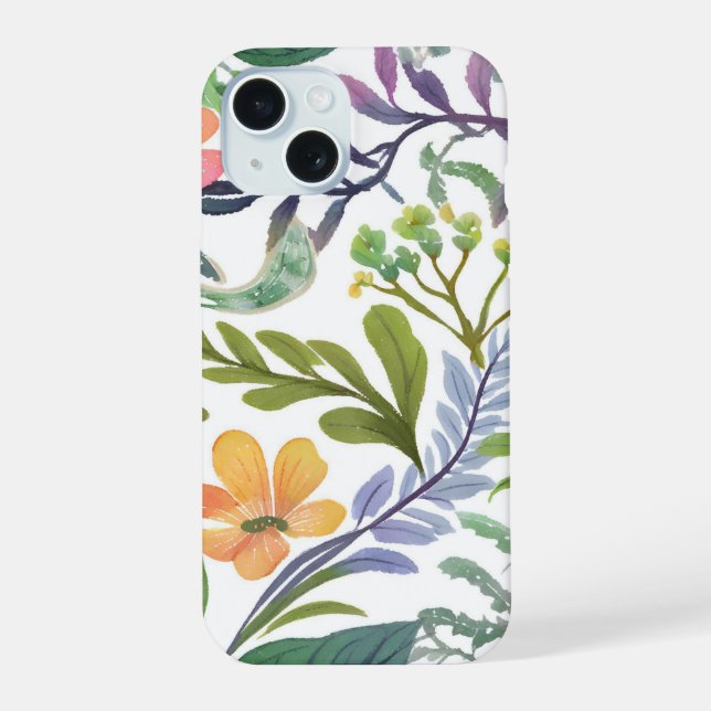 Spring Wildflower Florals | Flower Fields  Iphone Case (Back)