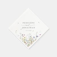 Spring Wildflower Garden Floral Minimalist Wedding
