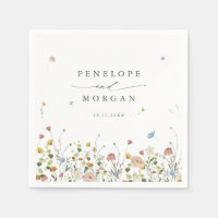 Spring Wildflower Garden Floral Minimalist Wedding
