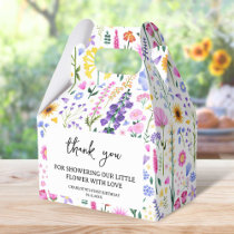 Spring Wildflower Girl's First Birthday Favor Boxes