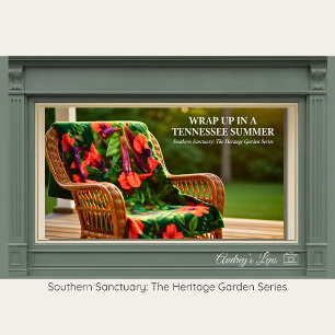 Spring Wildflower Meadow Floral Fleece Blanket