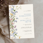 Spring Wildflower Meadow Garden Wedding   Invitation<br><div class="desc">Capture the beauty of nature on your special day with our exquisite wildflower watercolor wedding invitations. Elegant, unique, and blooming with love. Use the text fields to personalize the card with your own wording and details. If you want to change the font style, color or text placement, simply click the...</div>