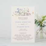 Spring Wildflower Meadow Garden Wedding Program<br><div class="desc">Capture the beauty of nature on your special day with our exquisite wildflower watercolor wedding program. Elegant, unique, and blooming with love. Use the text fields to personalize your design with your own wording and details. If you want to change the font style, color or text placement, simply click the...</div>