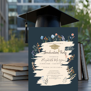 Spring Wildflower Meadow Graduation Invitation