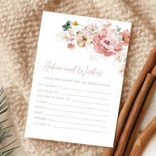 Spring Wildflower Shower Advice and Wishes Game