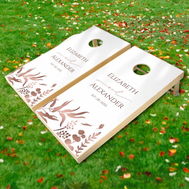 Spring Wildflower Wedding Cornhole Set (Creator Uploaded)