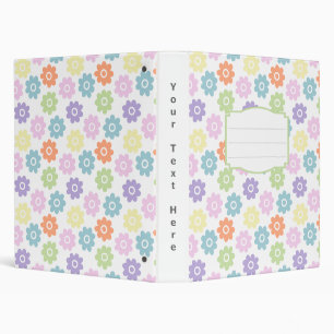 Spring Wildflowers 3 Ring Binder