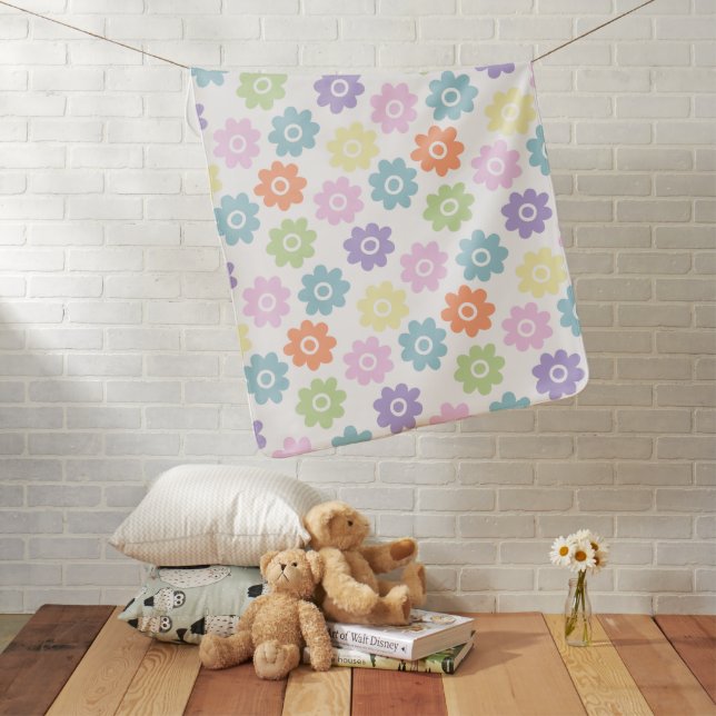 Spring Wildflowers Baby Blanket (In Situ)