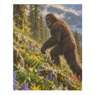 Spring Wildflowers Bigfoot Faux Wrapped Canvas