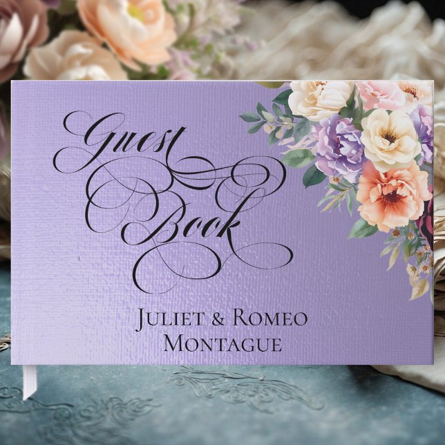 Spring Wildflowers - Blue Lilac Guest Book (Creator Uploaded)