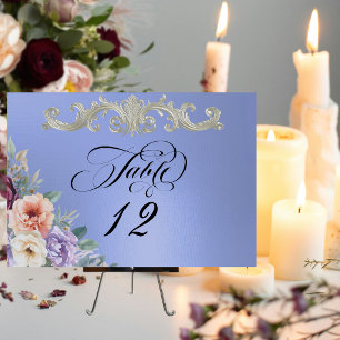 Spring Wildflowers - Blue Table Number
