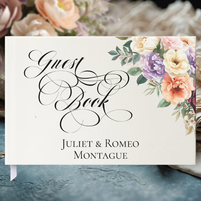 Spring Wildflowers - Ivory Guest Book (Creator Uploaded)