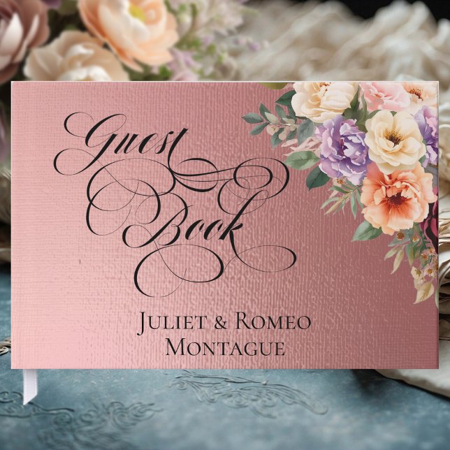 Spring Wildflowers - Rose Gold Guest Book (Creator Uploaded)