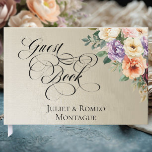 Spring Wildflowers - Wheat Guest Book