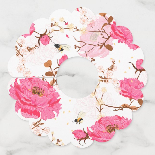 spring wine glass tag (Front)