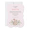 Spring Woodland Rabbit Baby Girl Shower Invitation