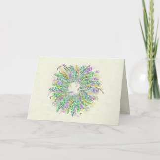 Spring Wreath Holiday Card