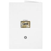 Spring Yellow Card (Back)