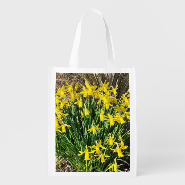Spring Yellow Daffodils Reusable Bag (Front)