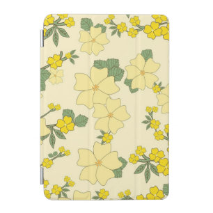 Spring Yellow Floral Pattern iPad Mini Cover
