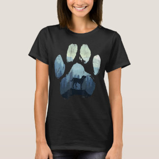 Springador Dog Paw Mom Dad Mountains T-Shirt