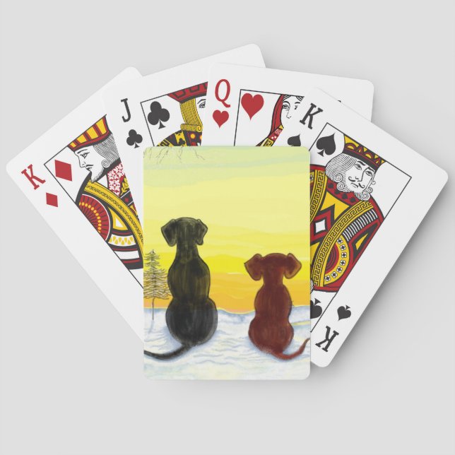 springador winter poker cards (Back)