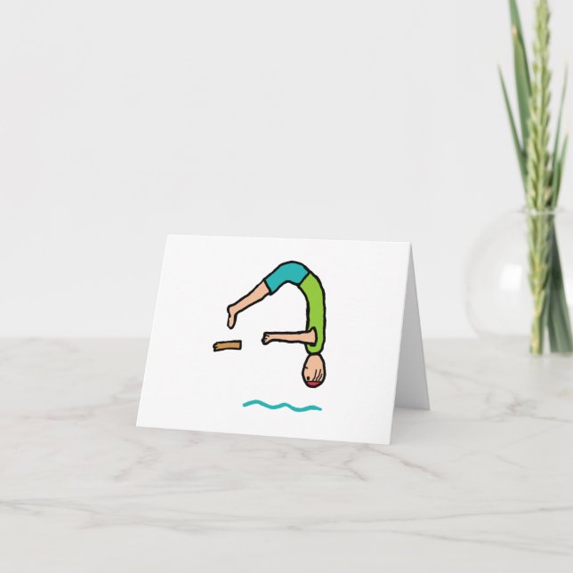 Springboard Diving Card (Front)