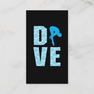 Springboard Diving Gift Diver Platform Springboard Business Card