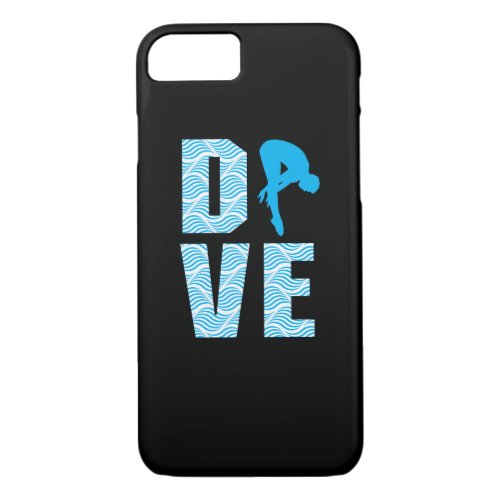 Springboard Diving Gift Diver Platform Springboard iPhone 87 Case