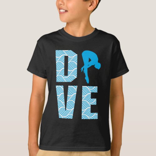 Springboard Diving Gift Diver Platform Springboard T_Shirt