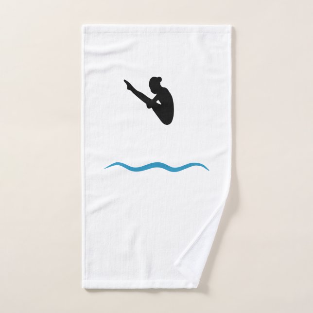 Springboard Diving Hand Towel (Hand Towel)