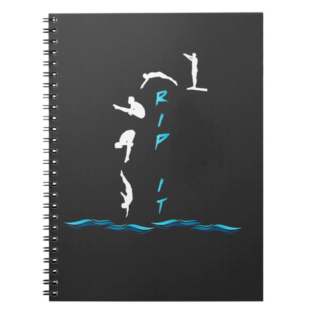 Springboard Diving Jump Platform Sport Notebook (Front)