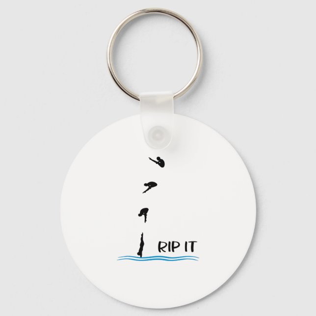 Springboard Diving Keychain (Front)