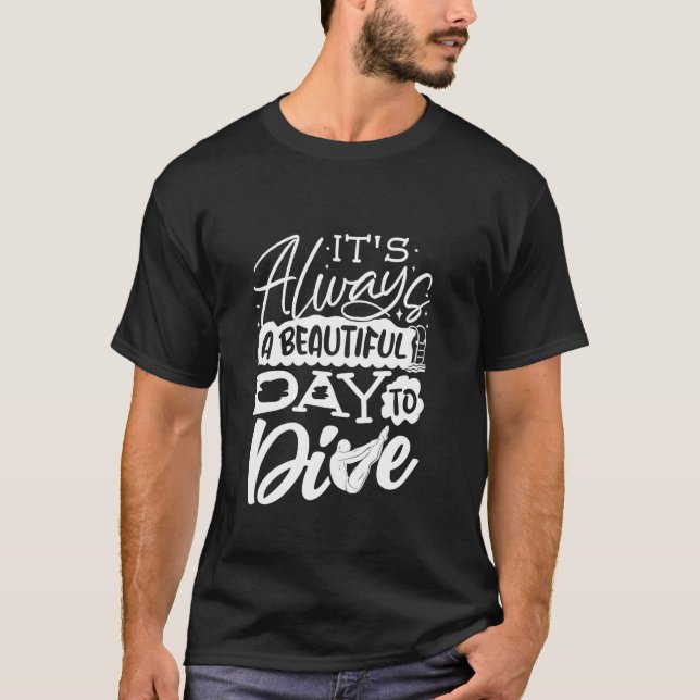 Springboard Diving Platform Diver Springboard Dive T-Shirt (Front)