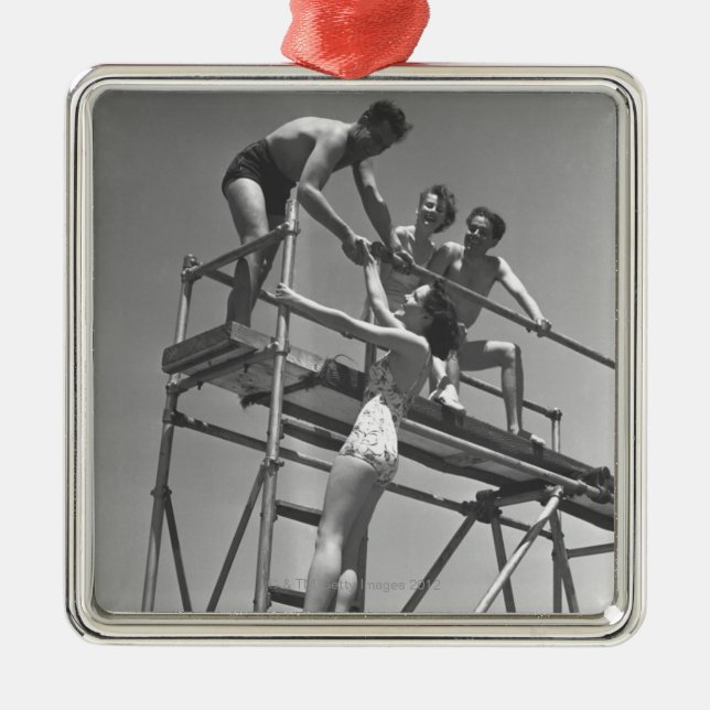 Springboard Metal Ornament (Front)