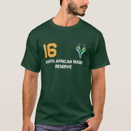 Springbok Face South Africa Flag T_Shirt