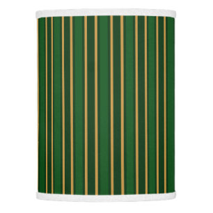 Springbok green and gold candy stripes lamp shade