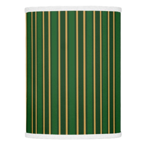 Springbok green and gold candy stripes lamp shade