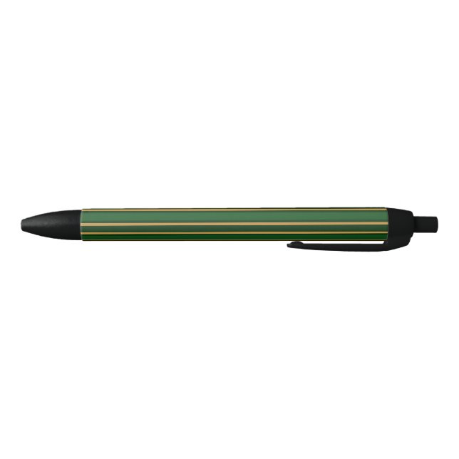 Springbok green and gold candy stripes pen (Bottom)