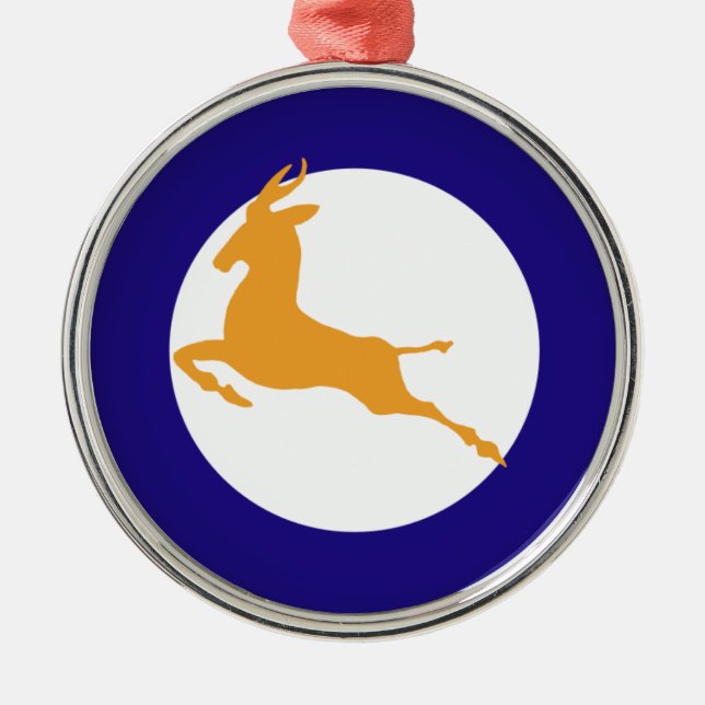Springbok Metal Ornament (Front)