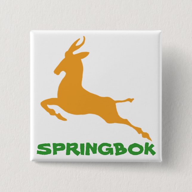 Springbok Pinback Button (Front)