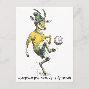 Springbok Star Striker Holiday Postcard