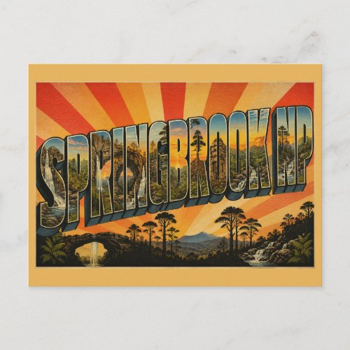 Springbrook National Park Queensland Vintage Postcard