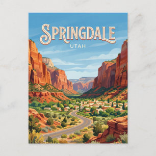 Springdale USA Postcard