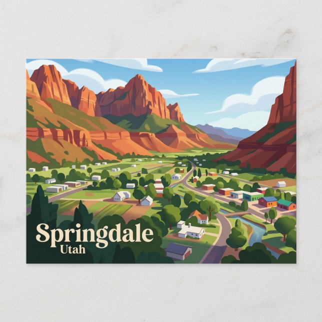 Springdale USA Postcard (Front)