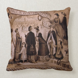'Springer Brothers, Boston, Fall and Winter Collec Throw Pillow