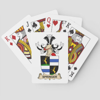 Springer Family Crest Poker Cards