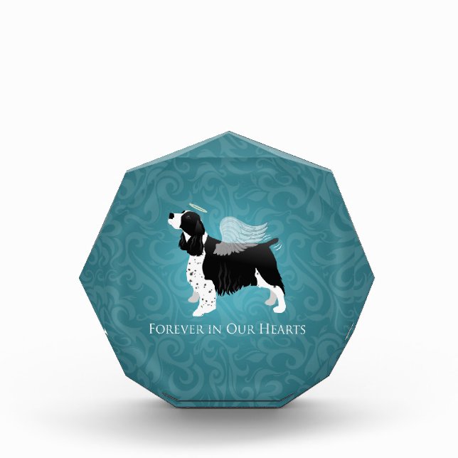 Springer Spaniel Angel Dog Pet Memorial Design Award (Front)