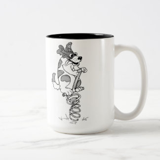 Springer Spaniel black & white Two-Tone Coffee Mug