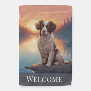 Springer Spaniel by Lake Garden Flag